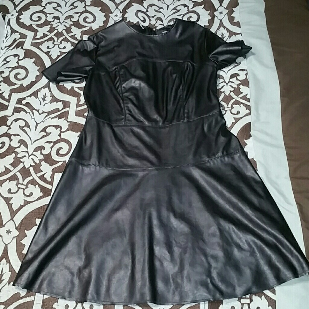 Mossimo leather like dress
